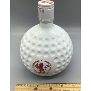Vintage 1988 EMPTY St. Andrews Whiskey Decantuer White Golf Ball
